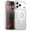 Apsauginis hibridinis magnetinis PC PET TPU dėklas iPhone 18 Pro Max / 17 Pro Max - baltas -- iPhone 18 Pro Max / iPhone...