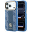 Guess 4G su Stripe Round ir Classic Logos MagSafe dėklas skirtas iPhone 17 Pro Max / 18 Pro Max - Mėlyna -- iPhone 17 Pro...