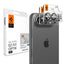 Grūdinto stiklo kameros apsauga Spigen Optik Pro GLAS.TR EZ FIT 2-Pack, skirta iPhone Duo - balta -- iPhone Duo