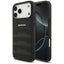 Dėklas Mercedes AMG Leather Debossed Lines Logo, skirtas iPhone 18 Pro Max / 17 Pro Max - Juodas -- iPhone 18 Pro Max /...