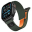 Dirželis Tech-Protect Nylon Elite Apple Watch 8 / 9 / 10 / 11 / 12 / SE / Ultra (44 / 45 / 46 / 49 mm), žalias/oranžinis...