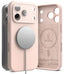 Dėklas Ringke Silicone Magnetic MagSafe iPhone 18 Pro Max, smėlio rožinis -- iPhone 18 Pro Max
