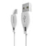Dudao Laidas USB Type C 2.1A 1m baltas (L4T 1m white)