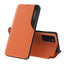 Eco Leather View dėklas Samsung Galaxy A72 4G – oranžinis -- Samsung Galaxy A72