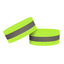 Atspindinti apyrankė dviračiui bėgimui Velcro 4cm geltona -- Cycling Accessories