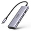 Ugreen daugiafunkcis HUB USB Type C - 3x USB 3.2 Gen 1 / HDMI 4K 60Hz / SD ir TF kortelių skaitytuvas pilkas (60383...