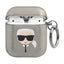 Karl Lagerfeld blizgus dėklas AirPods 1/2 – juodas