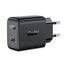 Acefast GaN USB Type-C 30W įkroviklis, PD, QC 3.0, AFC, FCP, juodas (A21 juodas)