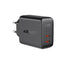 Acefast 2x USB Type-C 40W įkroviklis, PPS, PD, QC 3.0, AFC, FCP, juodas (A9 juodas)
