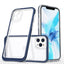 Skaidrus dėklas iPhone 11 Pro Max – mėlynas rėmelis -- iPhone 11 Pro Max