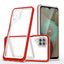 Skaidrus 3in1 dėklas Samsung Galaxy A22 4G – raudonas -- Samsung Galaxy A22