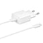 Samsung sieninis įkroviklis EP-T1510XWEGEU USB-C 15W PD AFC + USB-C laidas - baltas
