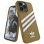 Adidas OR PU dėklas iPhone 13 Pro Max – smėlio/aukso