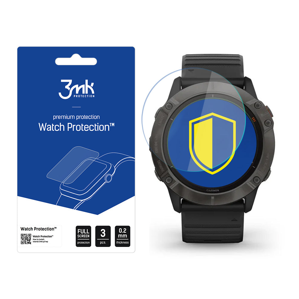 Garmin Fenix 6X Pro – 3mk Watch Protection™ v. FlexibleGlass Lite