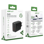 Acefast dviejų jungčių įkroviklis A29 PD50W GaN (USB-C + USB-C) juodas