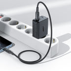 Acefast dviejų jungčių įkroviklis A29 PD50W GaN (USB-C + USB-C) juodas