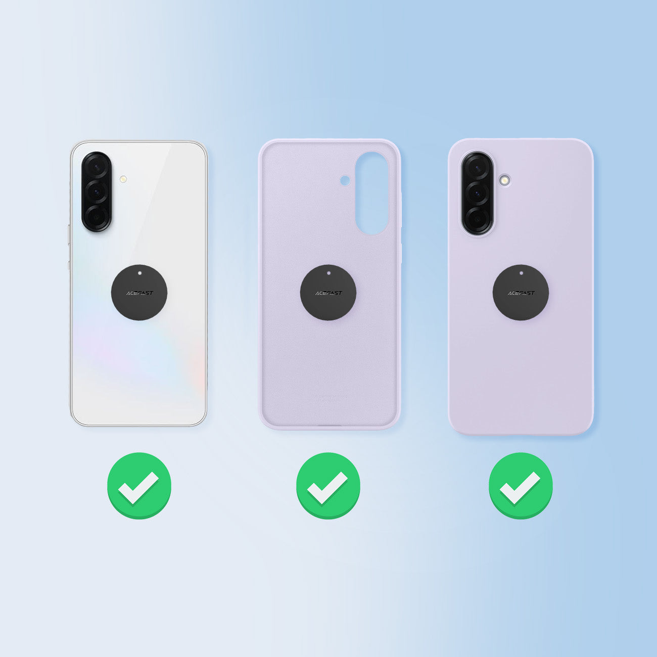 Acefast D16 magnetinis automobilinis ventiliacijos grotelių laikiklis (nereikia MagSafe), pilkas