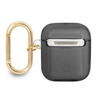 Guess AirPods dėklas su dirželiu – juodas -- AirPods 1 / AirPods 2