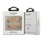 Guess AirPods 3 dėklas – auksinis Paisley Strap
