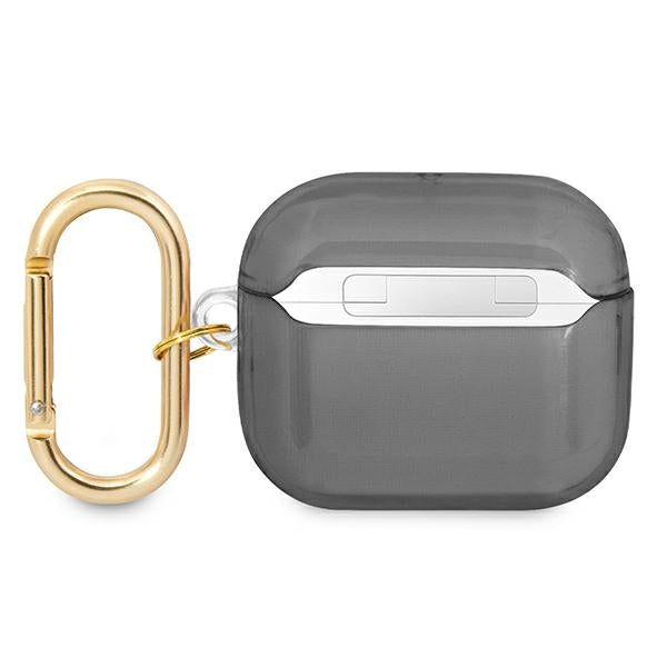 Guess AirPods 3 dėklas su dirželiu – juodas