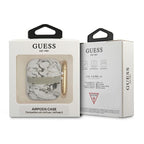 Guess AirPods dėklas – pilkas Marble Strap