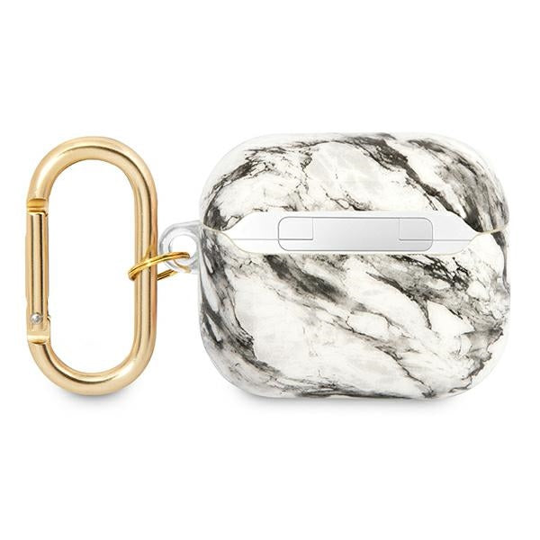 Guess Marble Strap dėklas AirPods 3 – pilkas