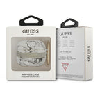 Guess Marble Strap dėklas AirPods 3 – pilkas