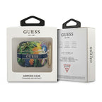 Guess AirPods 3 dėklas – mėlynas Flower Strap