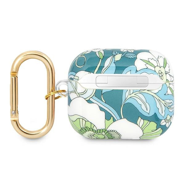 Guess dėklas AirPods 3 – žalias, Flower Strap