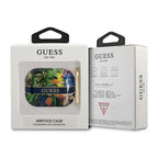 Guess AirPods Pro dėklas – mėlynas, gėlių motyvas