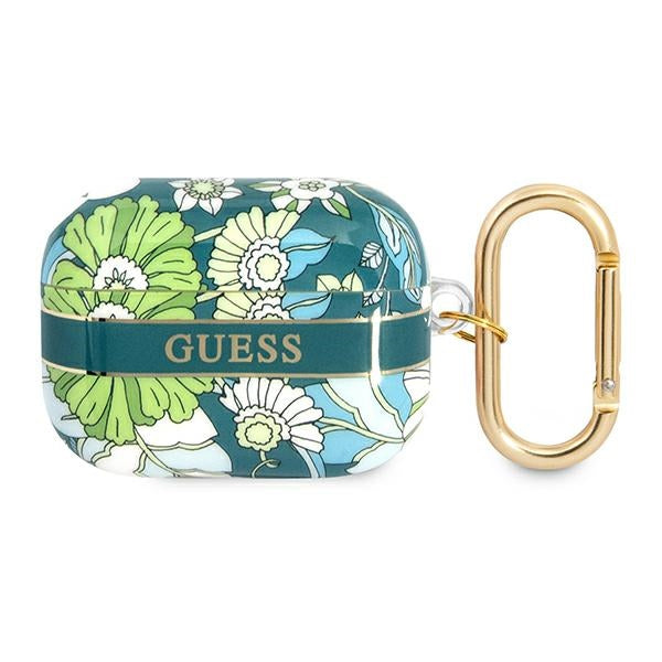 Guess AirPods Pro dėklas – žalias, Flower Strap