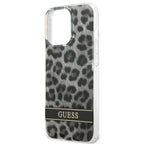 Guess Leopard dėklas iPhone 13/13 Pro – pilkas