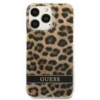 Guess Leopard dėklas iPhone 13 / 13 Pro – rudas -- iPhone 13 Pro