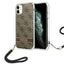 Guess dėklas iPhone 11/XR su dirželiu – rudas -- iPhone 11