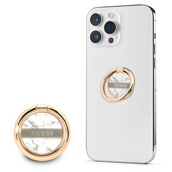Guess žiedo stovas GURSHCHMAG balta/balta Marble -- Other phone accessories