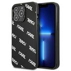 Karl Lagerfeld Allover dėklas, skirtas iPhone 13 Pro / iPhone 13 - juodas