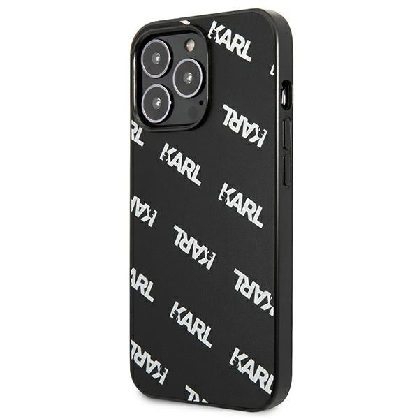 Karl Lagerfeld Allover dėklas, skirtas iPhone 13 Pro / iPhone 13 - juodas