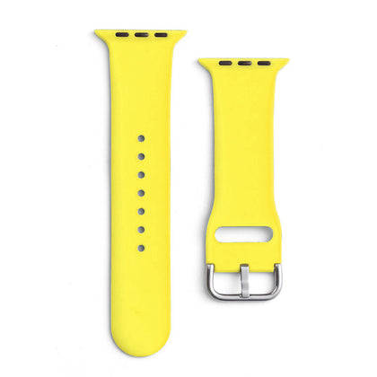 Silikoninis dirželis APS Apple Watch 38/40/41 mm – geltonas