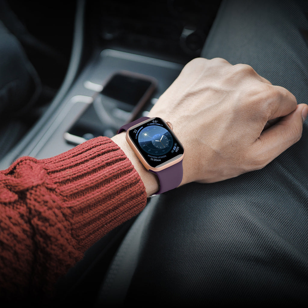 Silikoninis dirželis APS Apple Watch 38/40/41 mm – mėtinis