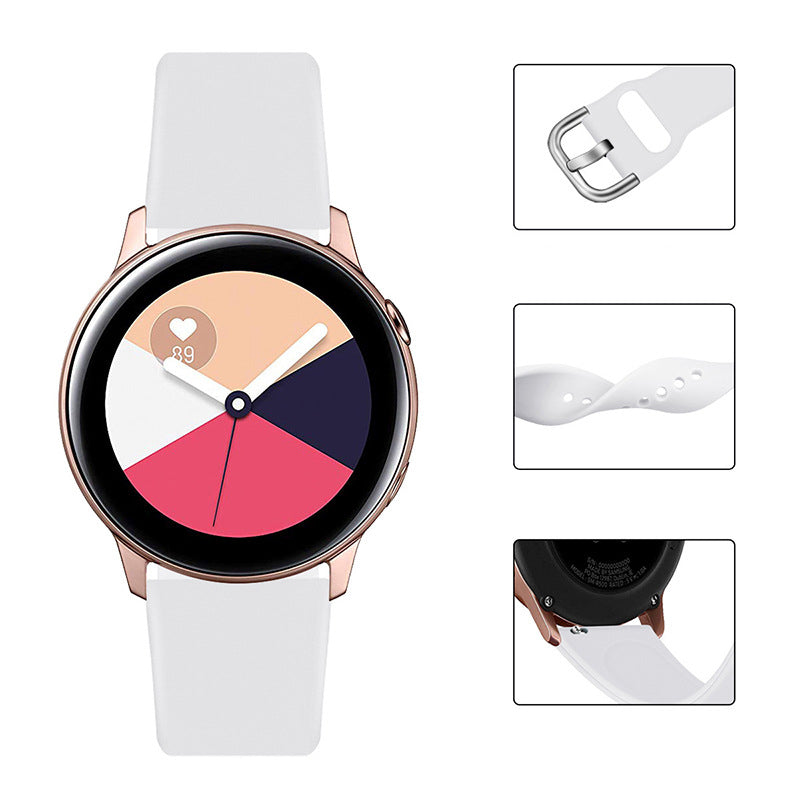 Silikoninė apyrankė Samsung Galaxy Watch 20 mm – tamsiai mėlyna -- Samsung Galaxy Watch 7 (40mm)