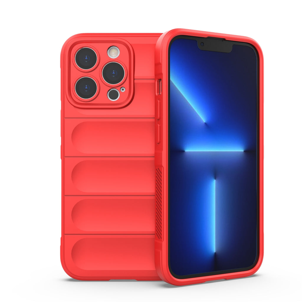 Magic Shield TPU dėklas iPhone 13 Pro – raudonas