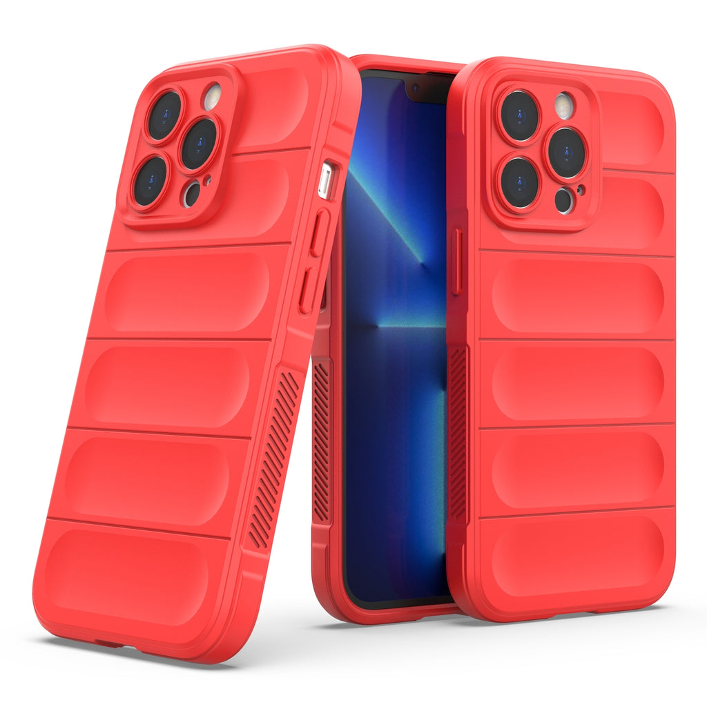 Magic Shield TPU dėklas iPhone 13 Pro – raudonas