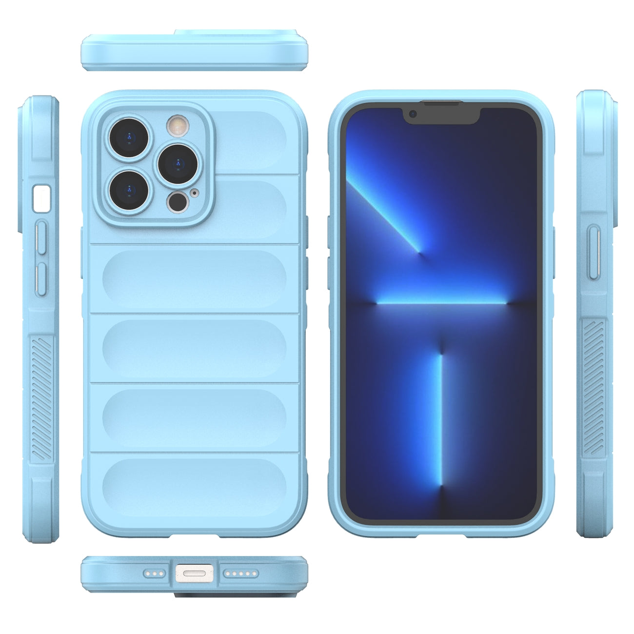 Magic Shield dėklas iPhone 13 Pro – šviesiai mėlynas