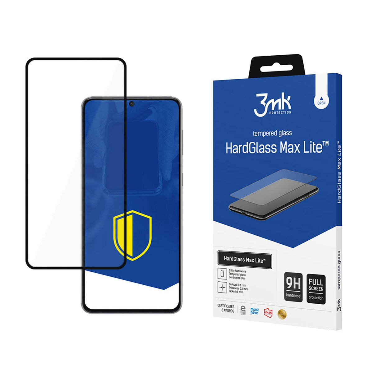 9H 3mk HardGlass Max Lite™ stiklas, skirtas Samsung Galaxy S21+ 5G -- Samsung Galaxy S21+ 5G