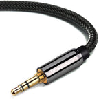 Wozinsky universalus mini jack kabelis 2x AUX laidas 1,5 m juodas