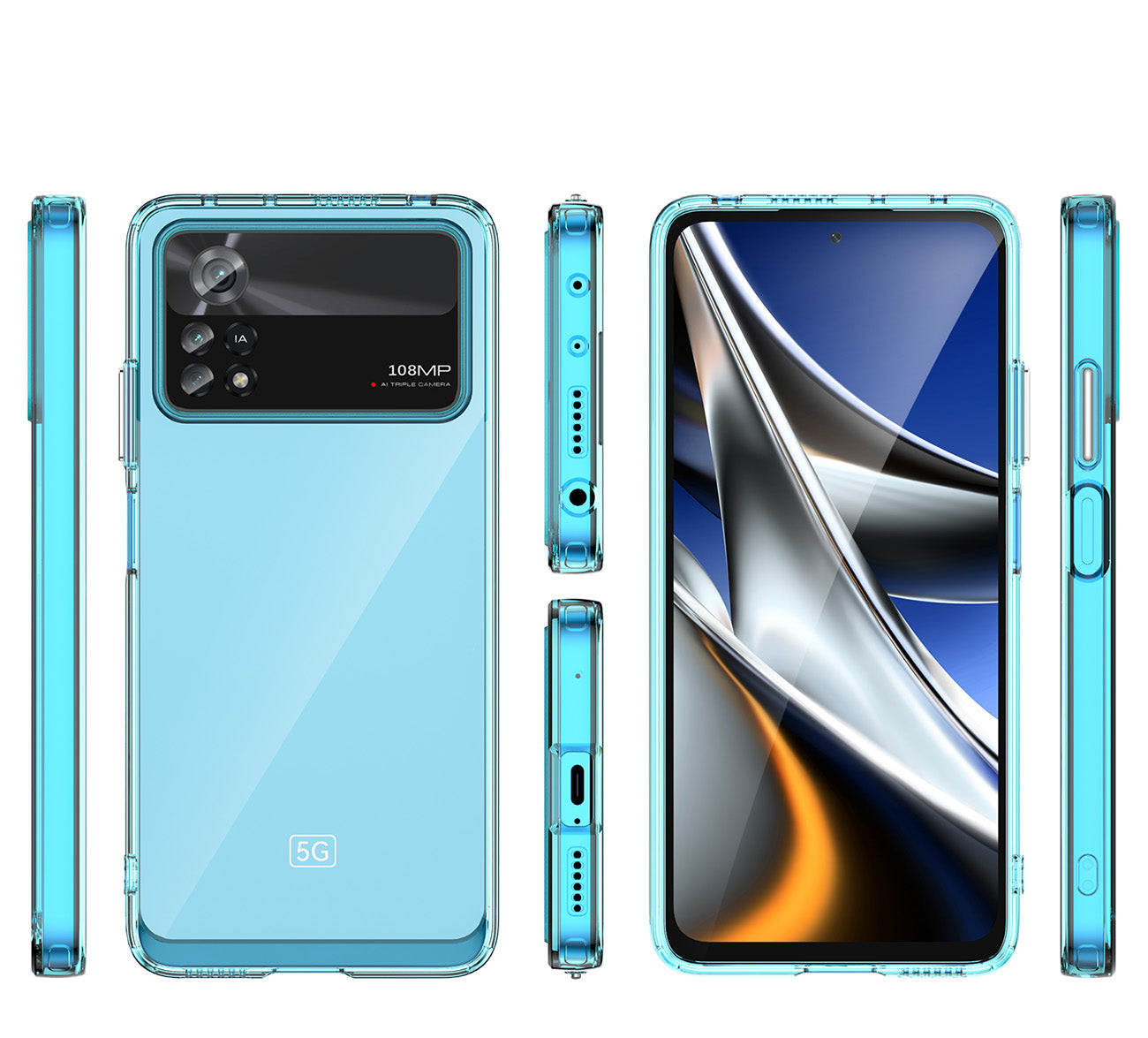 Hibridinis dėklas Xiaomi Poco X4 Pro 5G – mėlynas -- Xiaomi Poco X4 Pro