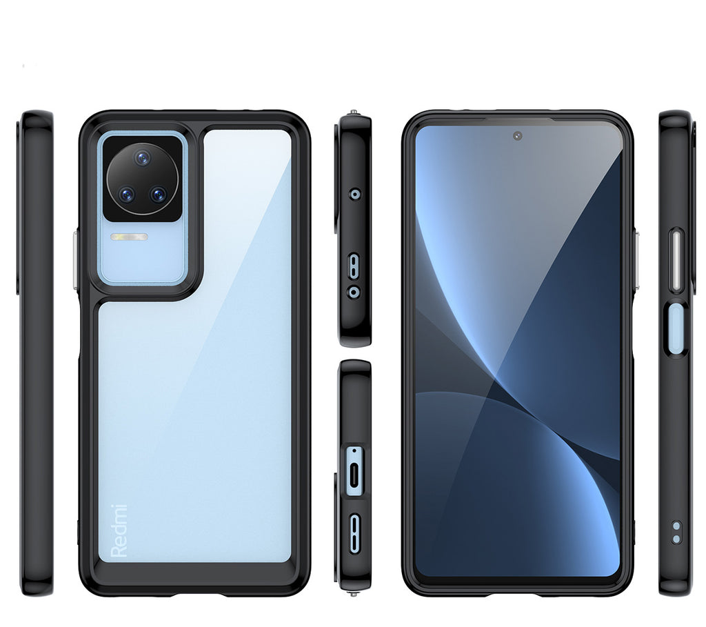 Outer Space Case dėklas Xiaomi Poco F4 5G – juodas -- Xiaomi Poco F4