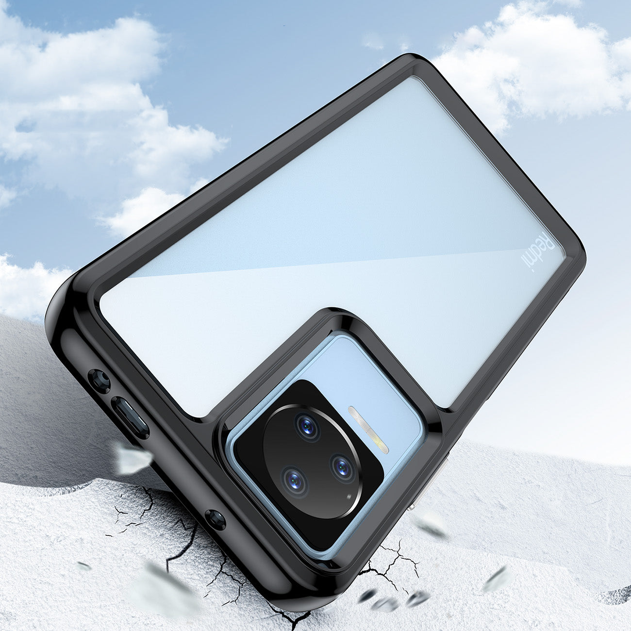 Outer Space Case dėklas Xiaomi Poco F4 5G – juodas -- Xiaomi Poco F4