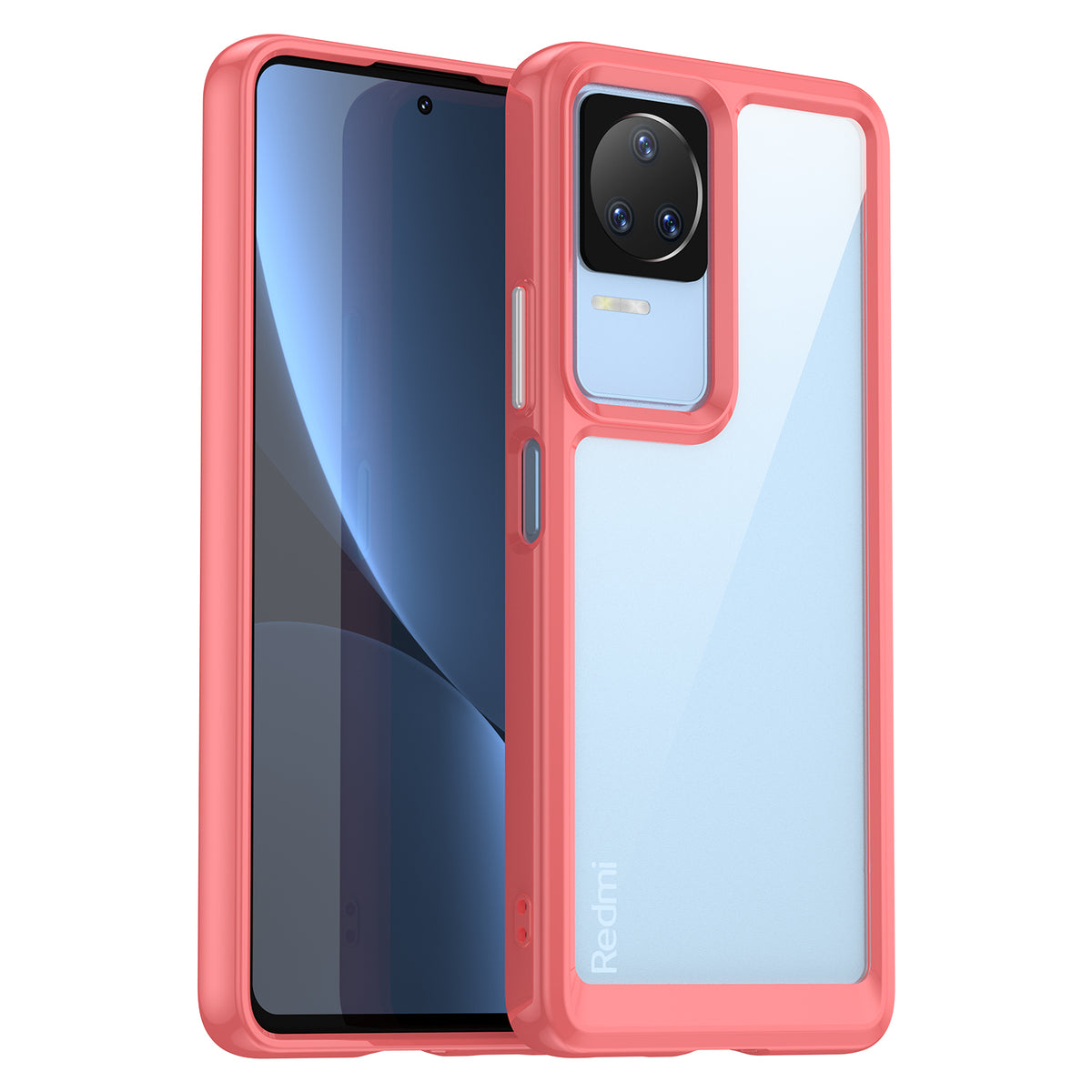 Outer Space Case dėklas Xiaomi Poco F4 5G – raudonas -- Xiaomi Poco F4