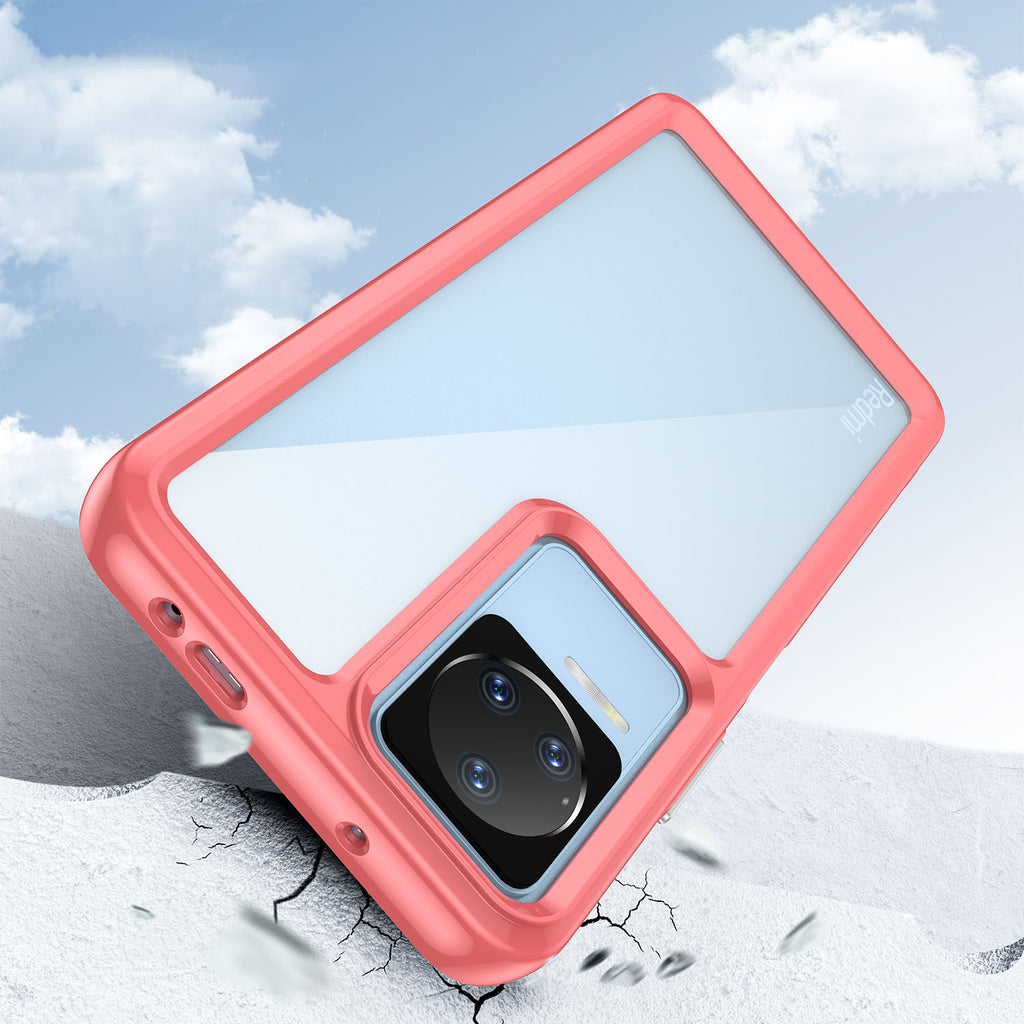 Outer Space Case dėklas Xiaomi Poco F4 5G – raudonas -- Xiaomi Poco F4